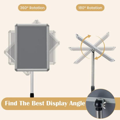 11x17 Adjustable Sign Holder Stand Snap Frame
