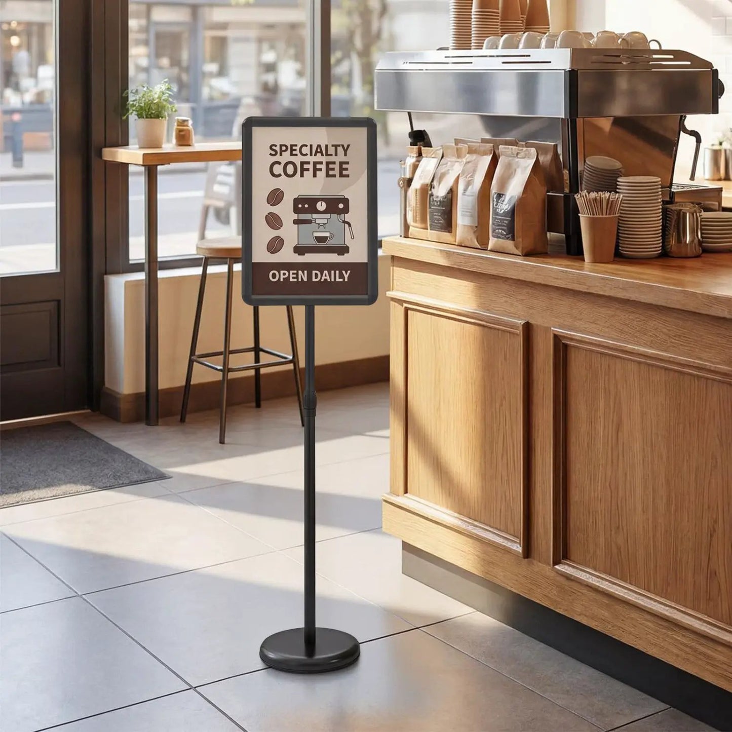 11x17 Adjustable Sign Holder Stand Snap Frame