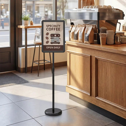 11x17 Adjustable Sign Holder Stand Snap Frame