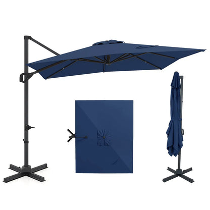 11x9 Cantilever Patio Umbrella With 360 Rotation