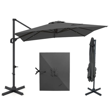 11x9 Cantilever Patio Umbrella With 360 Rotation
