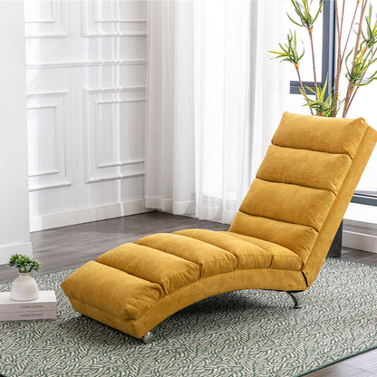 Massage chaise lounge with remote control in mustard yellow upholstery by HouseOfZazla on Tampa Home & Garden Store