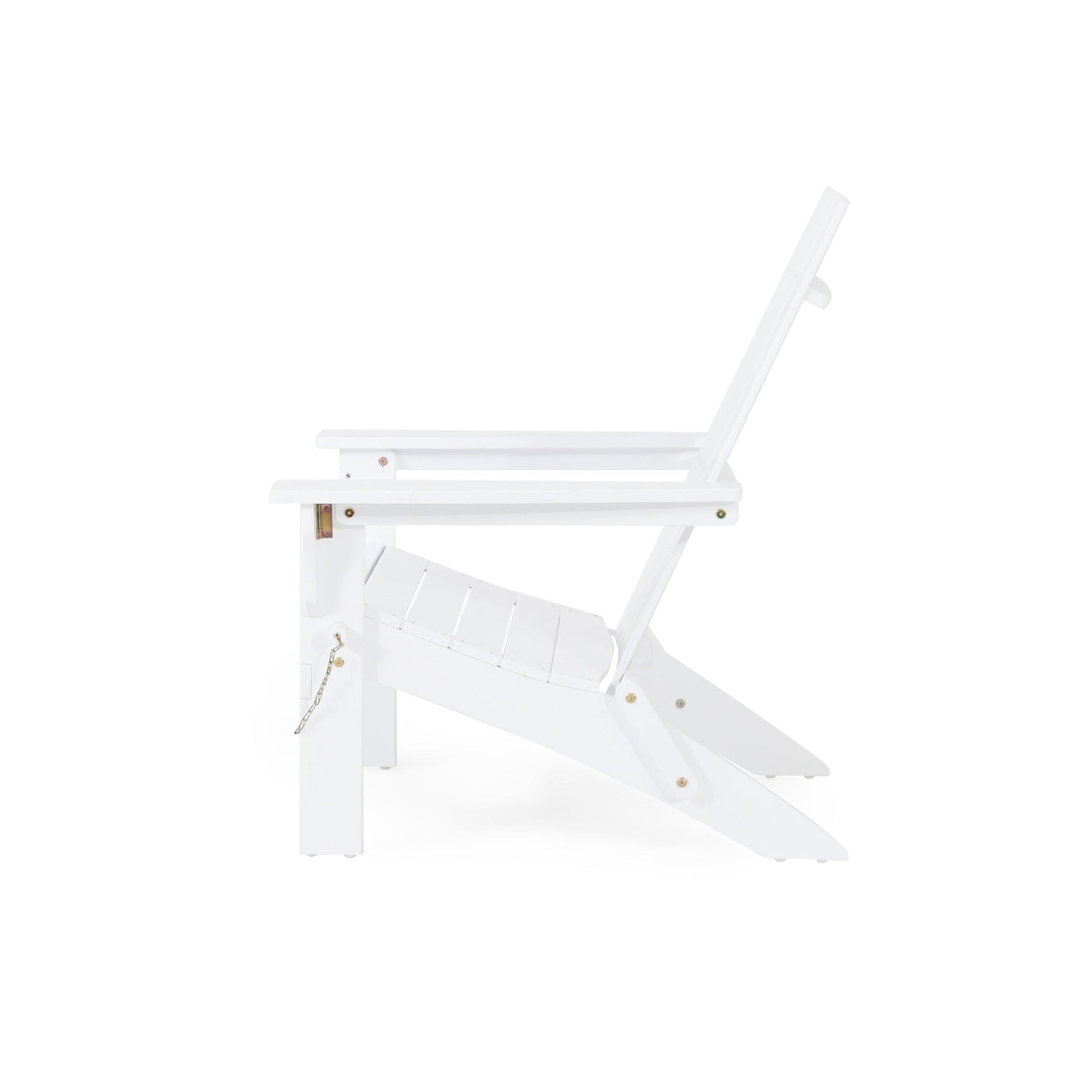 Aurascape Outdoor Comfort Foldable Adirondack Chair white wood folding arm chair HouseOfZazla on Tampa Home & Garden Store