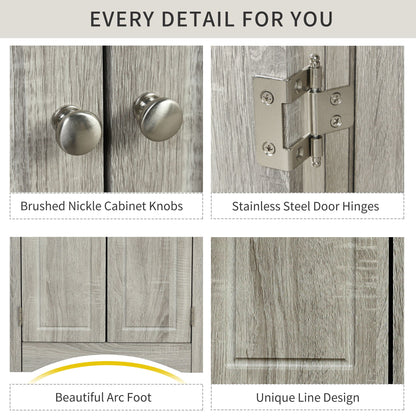 Cabinet hardware pair: brushed nickel knobs and stainless steel door hinges on weathered wood on Tampa Home & Garden Store