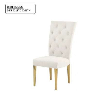 Modern Design Upholstered Dining Chair Set of 2