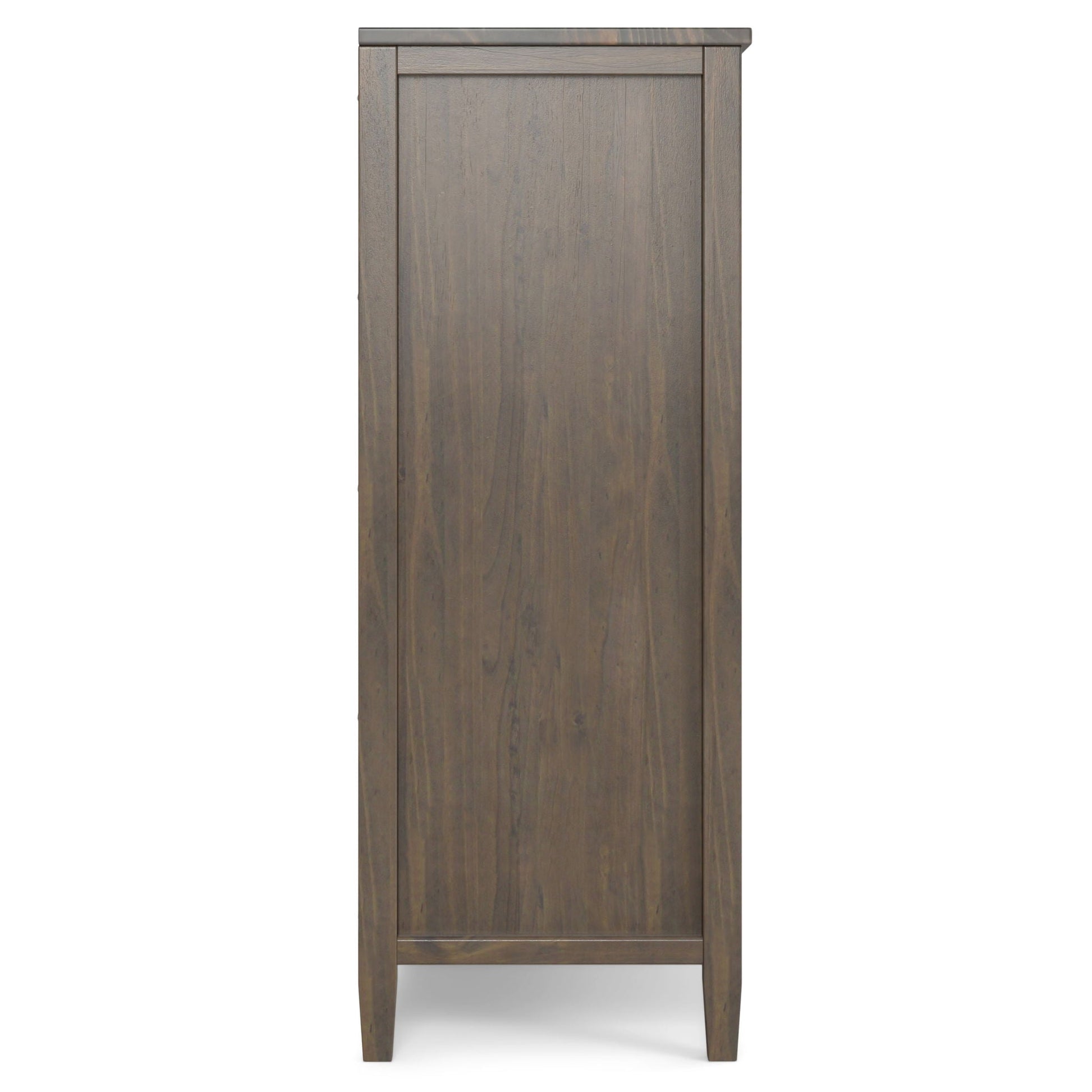 Ela - Medium Storage Cabinet - Smoky Brown, accent cabinet with paneled door and tapered legs on Tampa Home & Garden Store