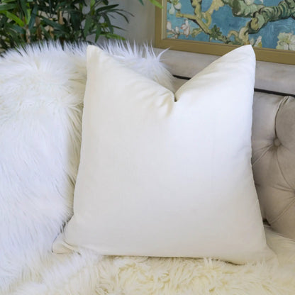 Autumn Vibes Leaf Accent Pillow white fabric by Unique Piece Furniture on Tampa Home & Garden Store