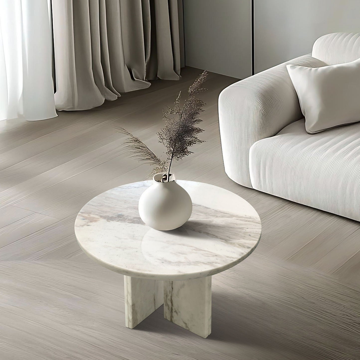 Luxury Marble Coffee Table With Unique Veining
