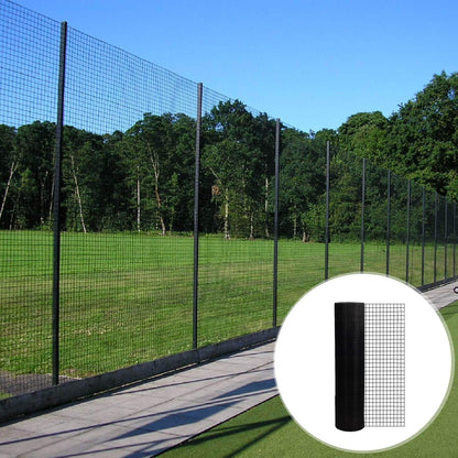 Tall black vinyl coated welded wire fence panels for poultry and home use by HouseOfZazla on Tampa Home & Garden Store