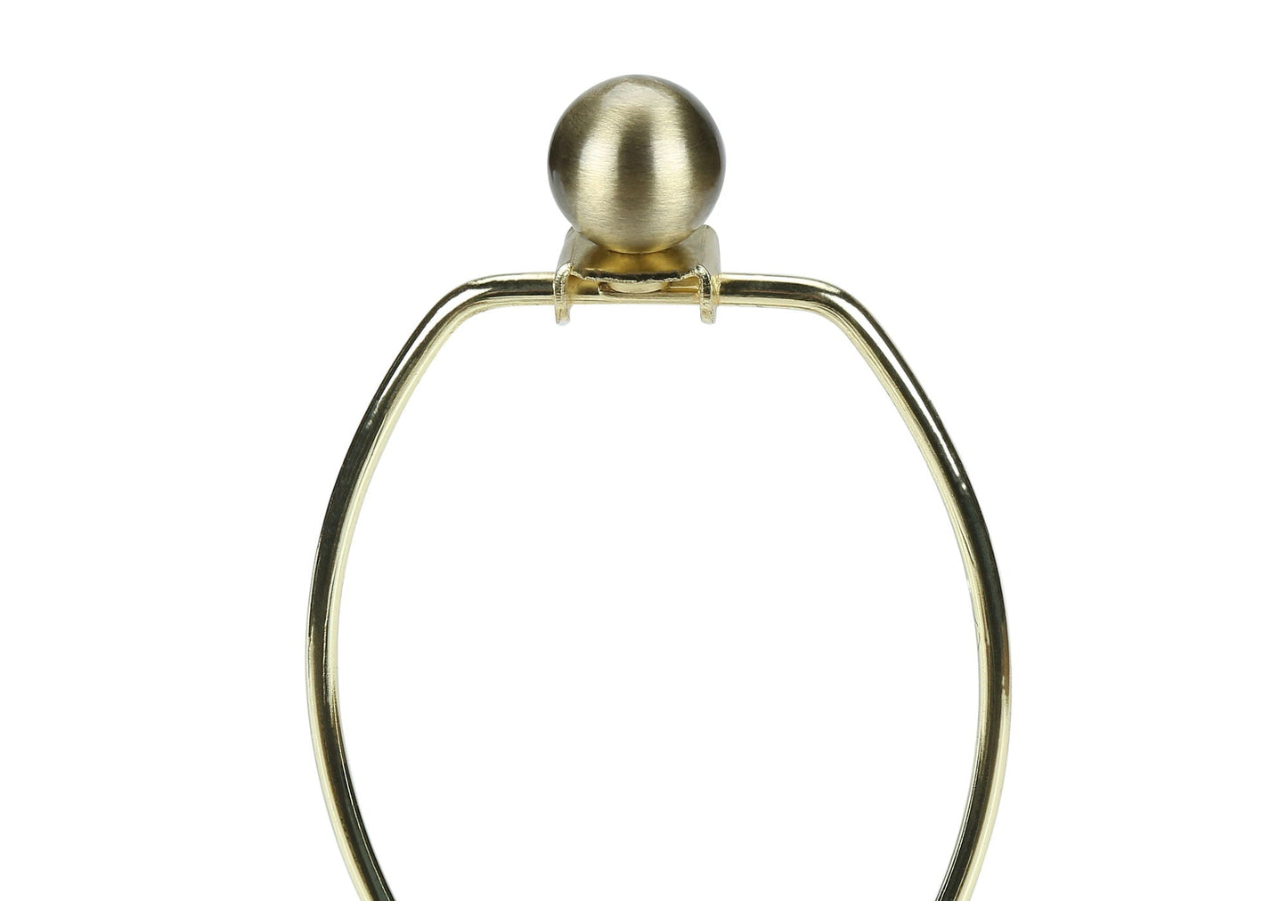 Table lamp Modern Lighting Concrete Cream goldtone spherical finial HouseOfZazla on Tampa Home & Garden Store