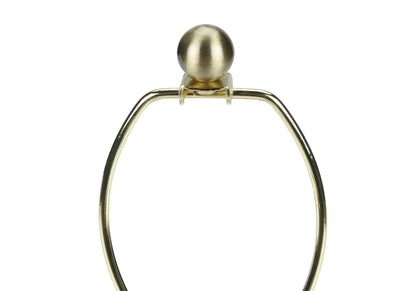 Table lamp Modern Lighting Concrete Cream goldtone spherical finial HouseOfZazla on Tampa Home & Garden Store