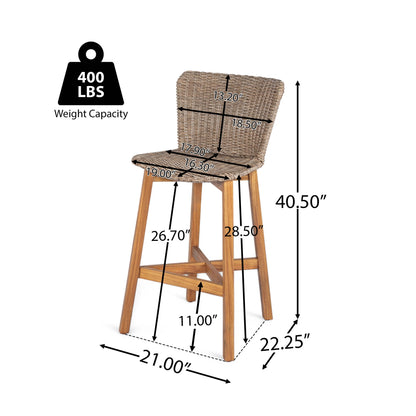 Lymington Patio Outdoor Bar Stool Set of 2