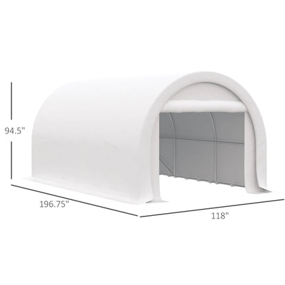 Outsunny 10x16 Carport with Heavy Duty Tent