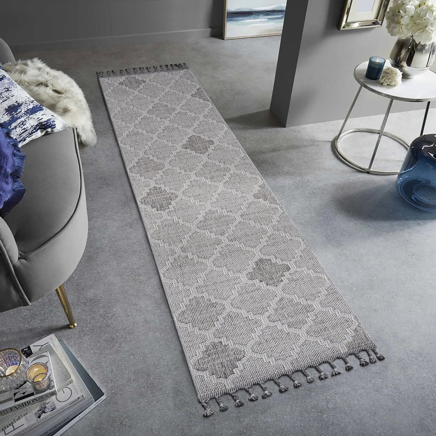 Guros Trellis Area Rug for Indoor and Outdoor Use