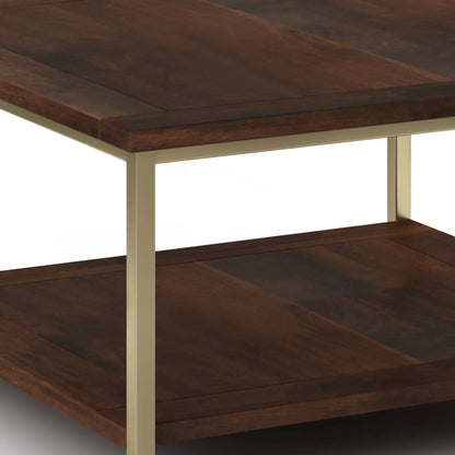 Skyler Solid Mango Wood Table and Metal Base
