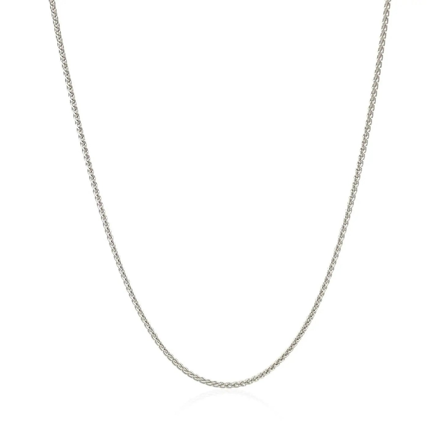 14k white gold round wheat chain necklace 1.0mm Bids.com on Tampa Home & Garden Store