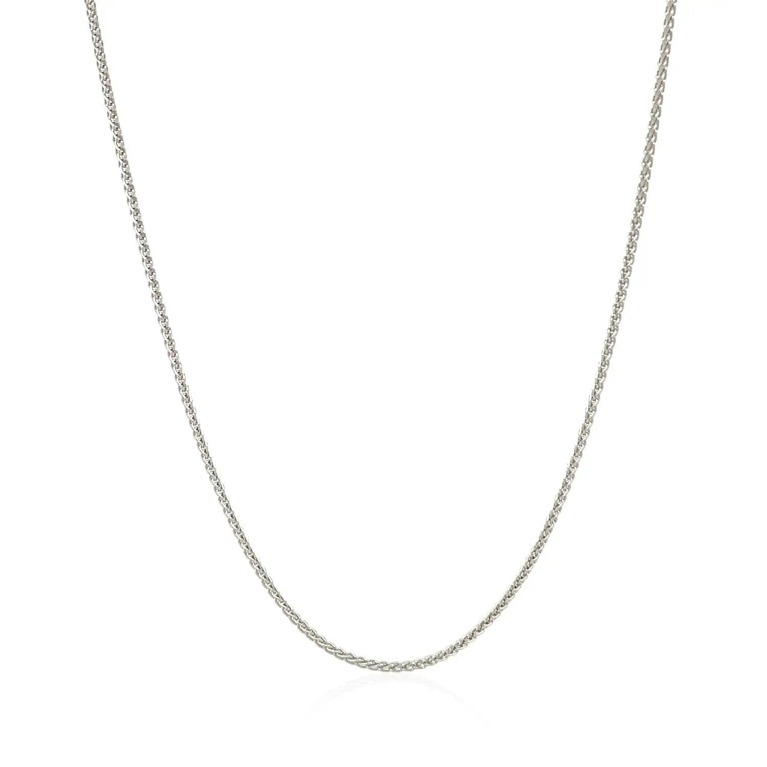 14k white gold round wheat chain necklace 1.0mm Bids.com on Tampa Home & Garden Store