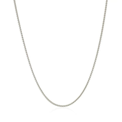 14k white gold round wheat chain necklace 1.0mm Bids.com on Tampa Home & Garden Store
