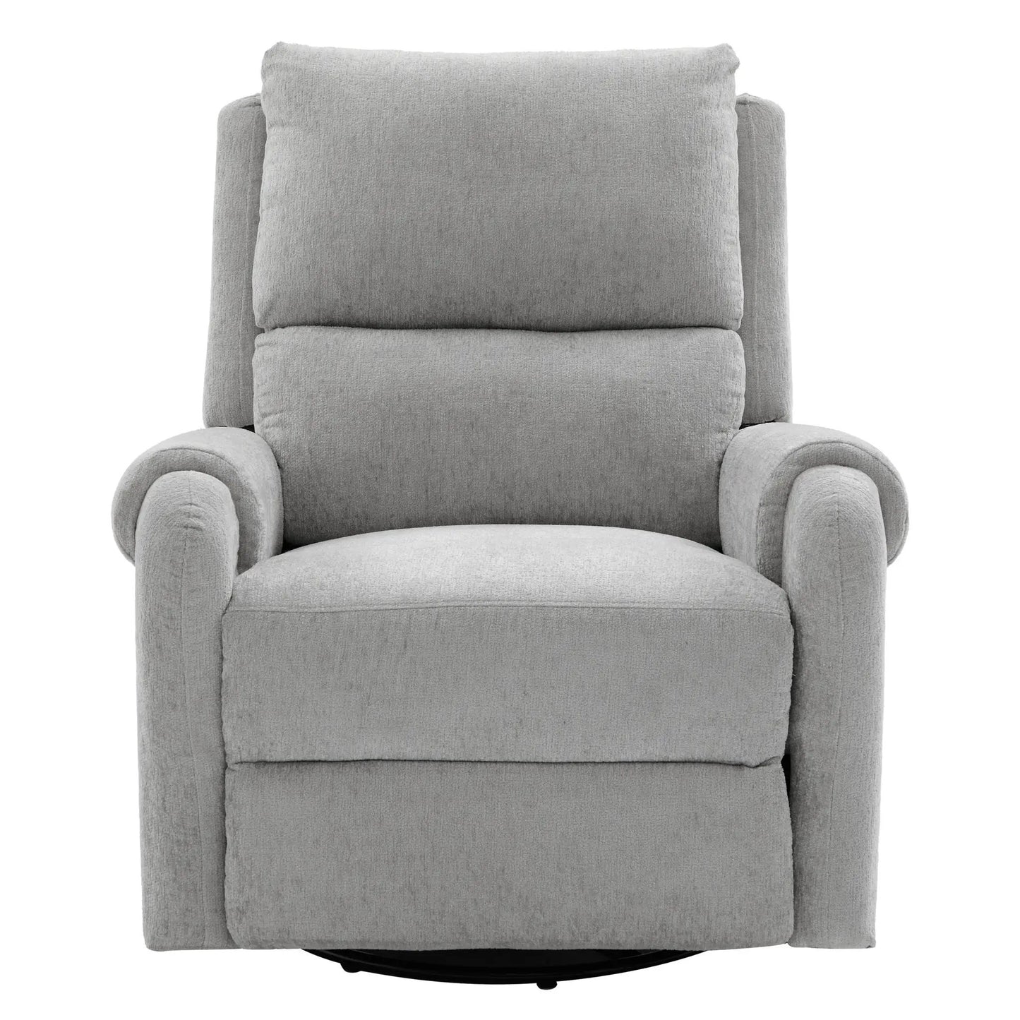 Manual recliner massage chair in gray fabric with swivel rocker by Unique Piece Furniture on Tampa Home & Garden Store