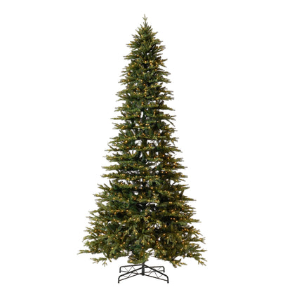 12’ Belgium Fir “Natural Look” Artificial Christmas Tree with 1500 Clear LED Lights and 4962 Bendable Branches - Tampa Home & Garden Store