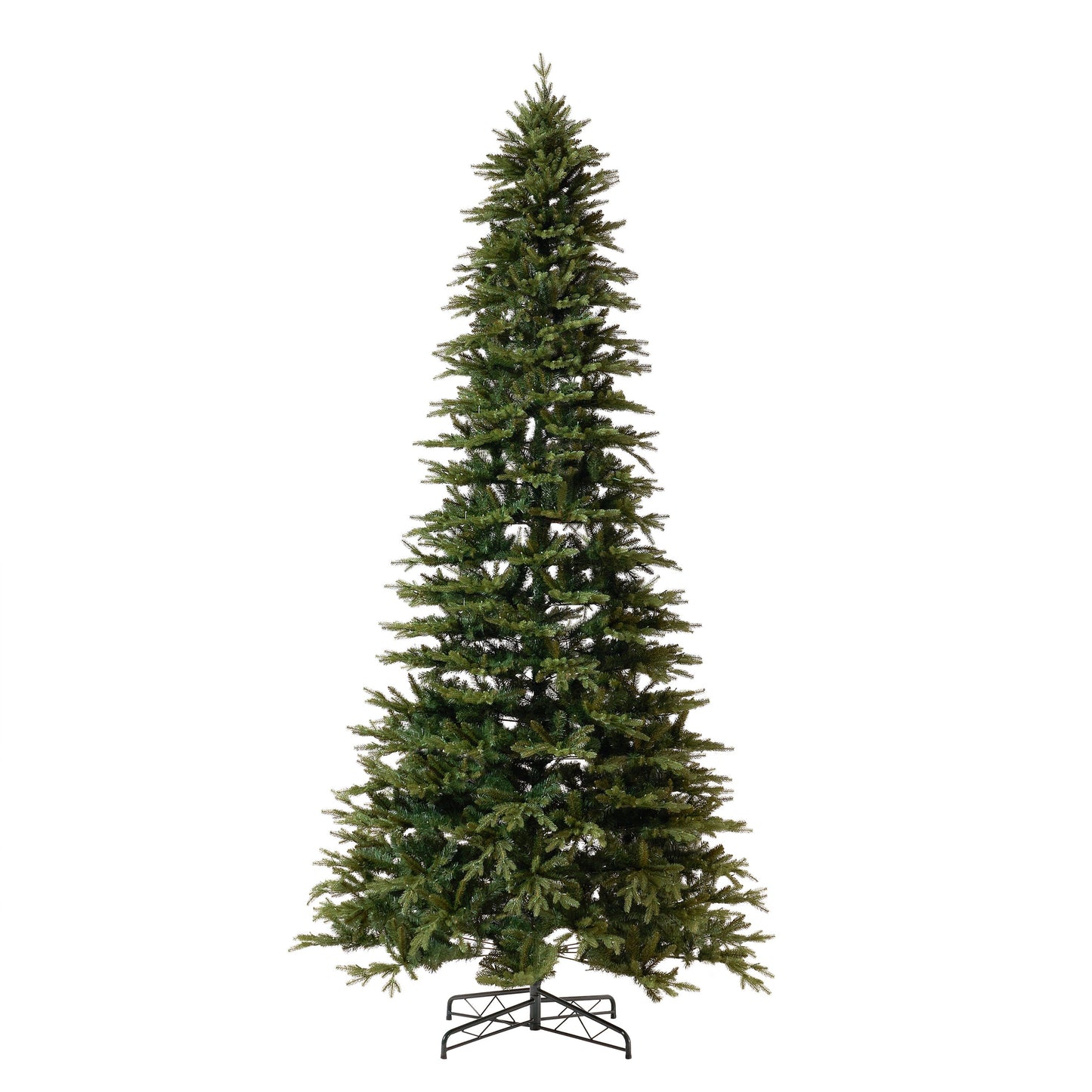 12’ Belgium Fir “Natural Look” Artificial Christmas Tree with 1500 Clear LED Lights and 4962 Bendable Branches - Tampa Home & Garden Store
