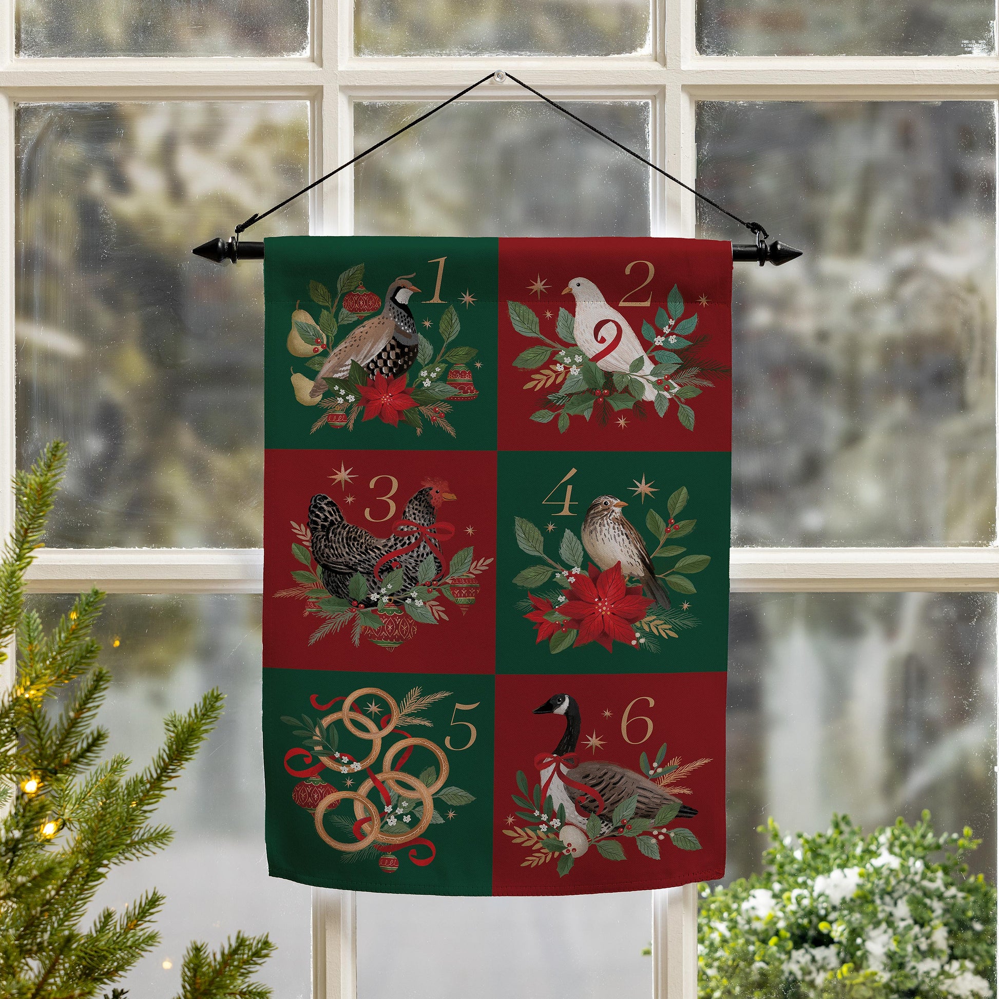 12 Days of Christmas Suede Garden Flag - Tampa Home & Garden Store