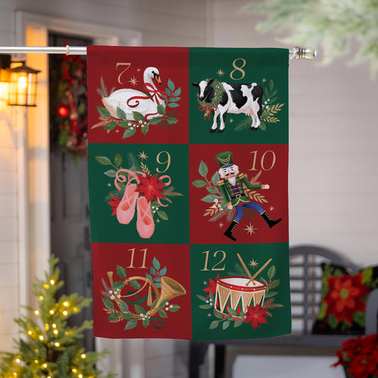 12 Days of Christmas Suede House Flag - Tampa Home & Garden Store