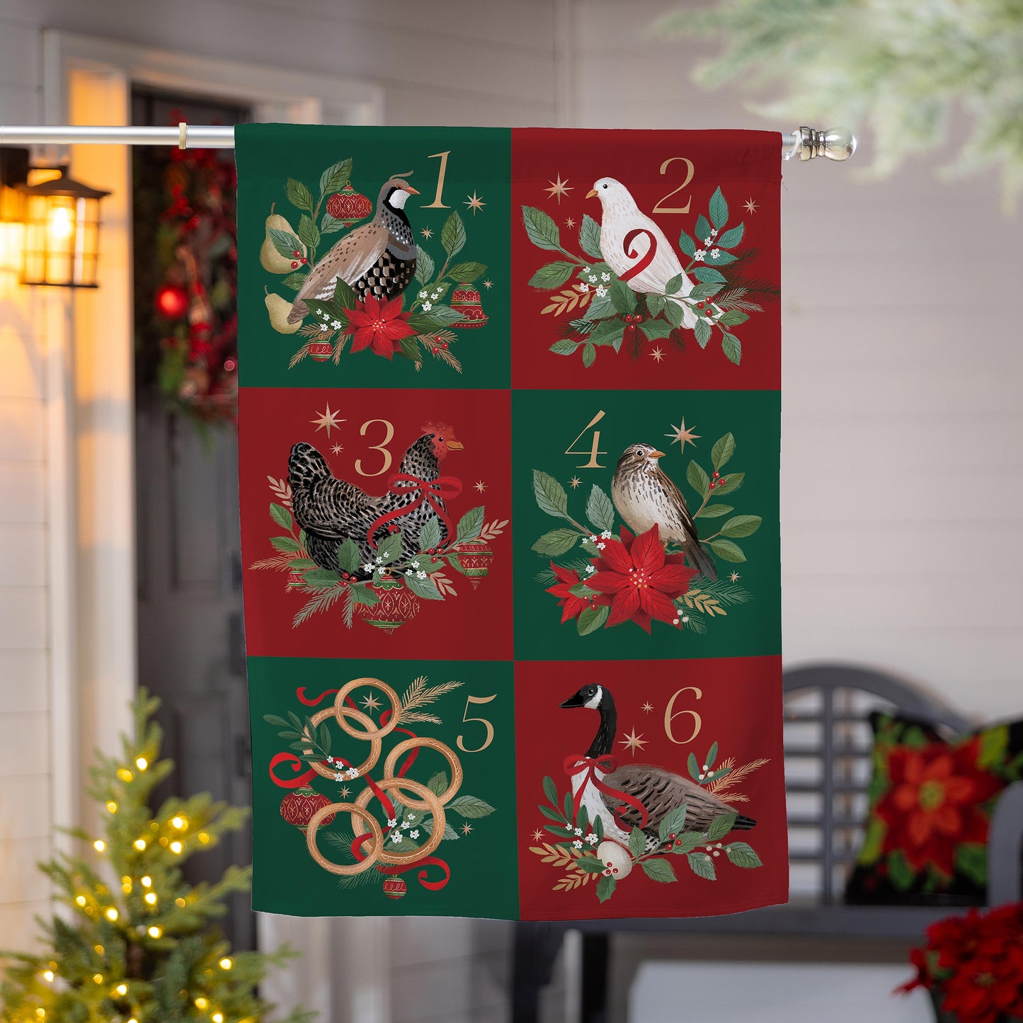 12 Days of Christmas Suede House Flag - Tampa Home & Garden Store