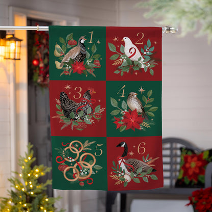 12 Days of Christmas Suede House Flag - Tampa Home & Garden Store