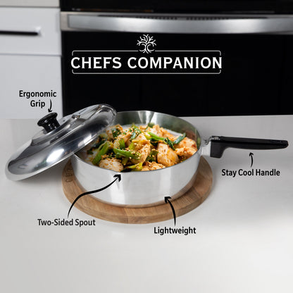 Sauteuse de 30 cm avec couvercle