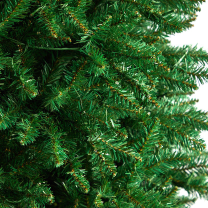 12’ Slim Green Mountain Pine Artificial Christmas Tree with 1100 Clear LED Lights and 3235 Tips - Tampa Home & Garden Store