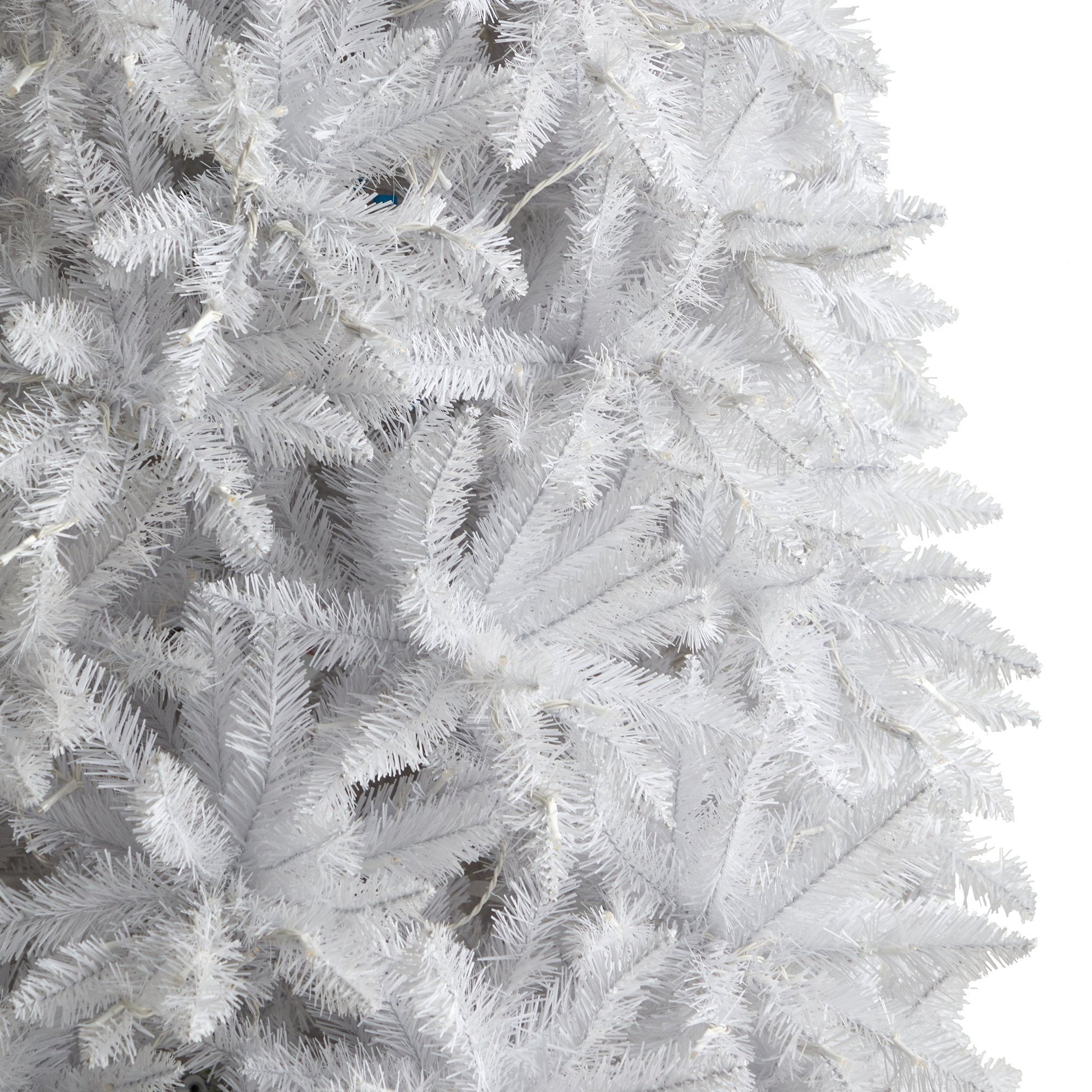 12’ Slim White Artificial Christmas Tree with 1100 Warm White LED Lights and 3235 Bendable Branches - Tampa Home & Garden Store