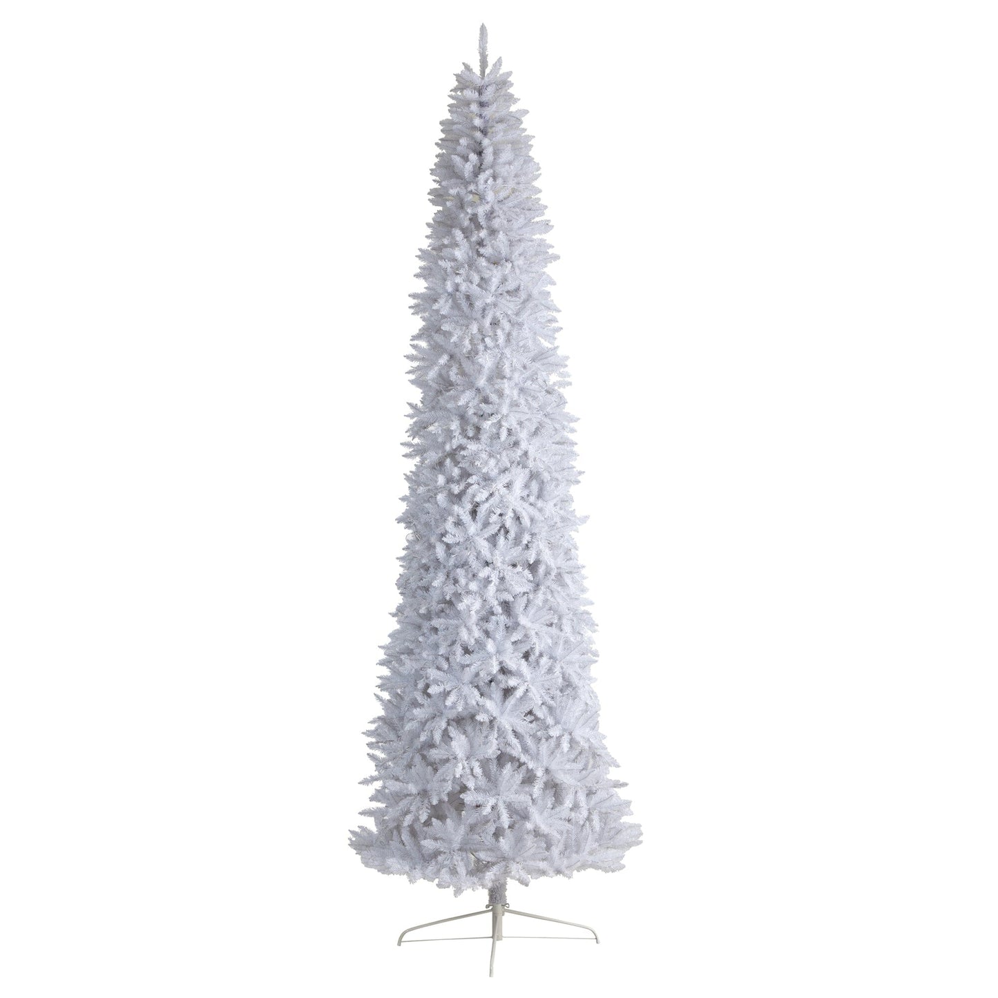 12’ Slim White Artificial Christmas Tree with 3235 Bendable Branches - Tampa Home & Garden Store