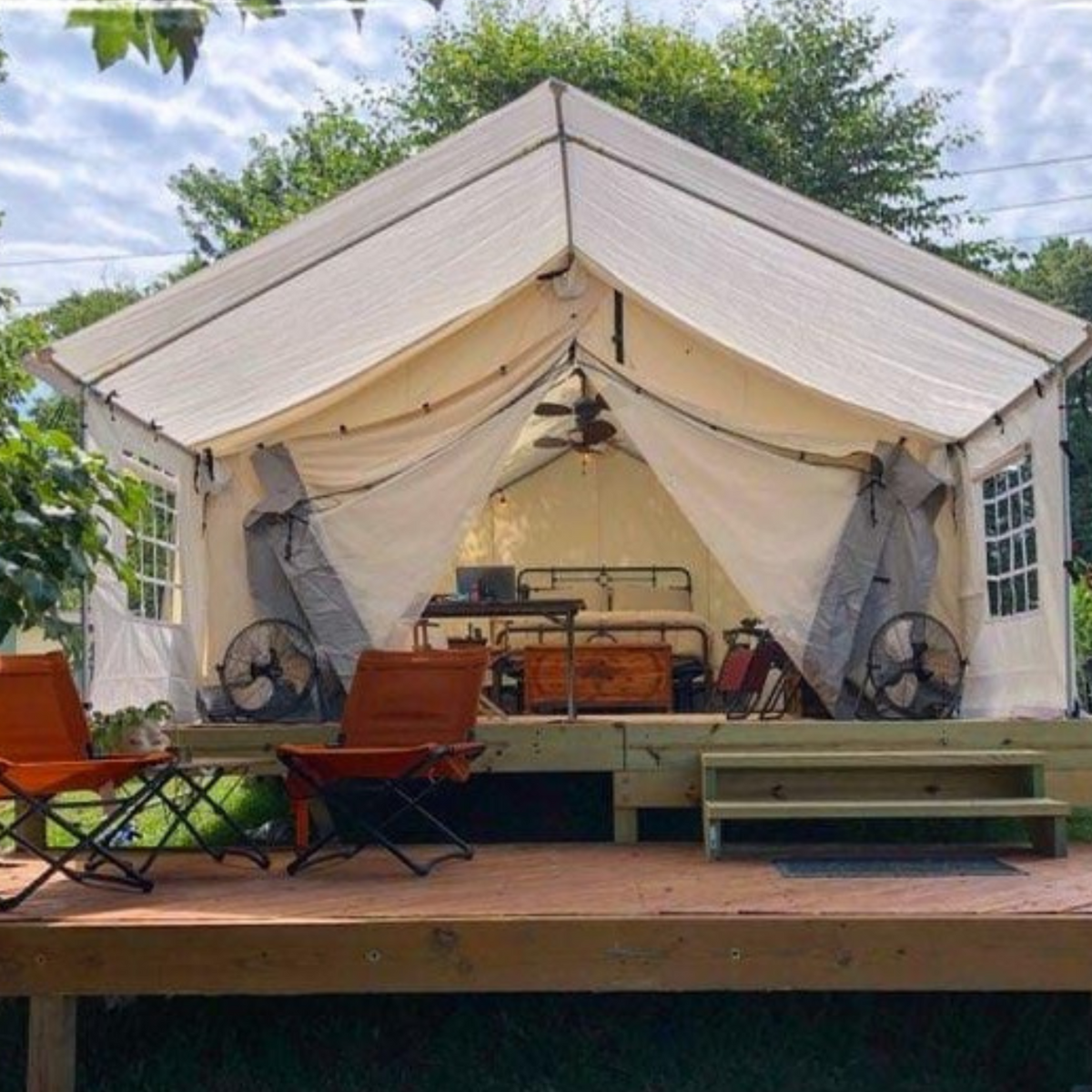 12'x14' Porch - Canvas Wall Tent - Tampa Home & Garden Store