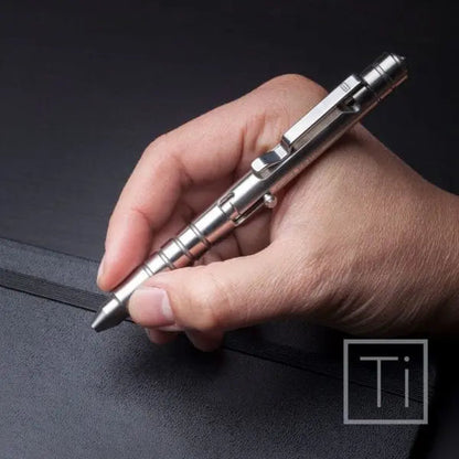 GPCA 1945 Bolt-Action Pen PRO in titanium and aluminum, handheld EDC ballpoint on Tampa Home & Garden Store