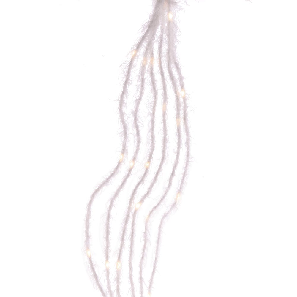 120-Light White Fuzzy Multi-Strand With Warm White LED Lights - Tampa Home & Garden Store