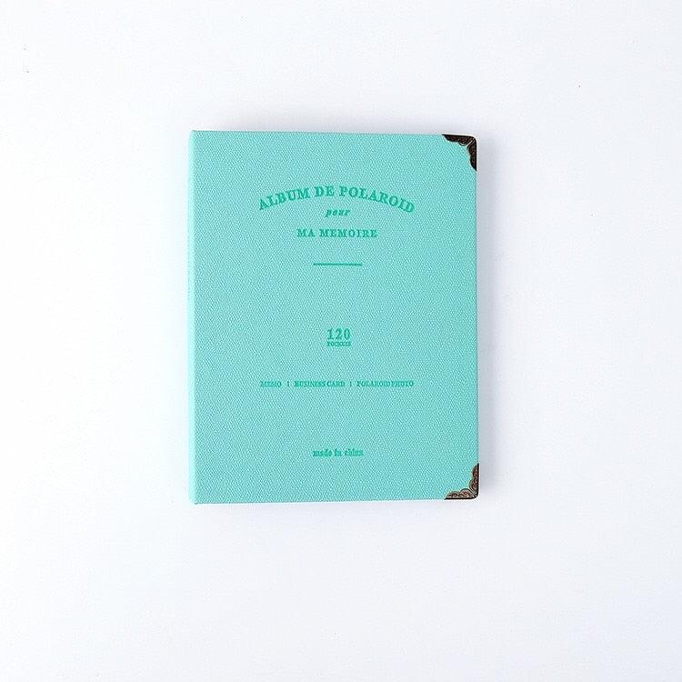 Stevvex PU leather turquoise photo album with 120 pockets for 3 inch Polaroid mini on Tampa Home & Garden Store