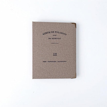 120-pocket PU leather photo album Stevvex for 3-inch Polaroid mini photos brown cover on Tampa Home & Garden Store