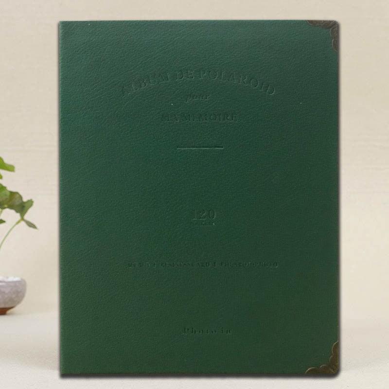 Stevvex 120-pocket PU leather photo album green cover for 3-inch Polaroid mini on Tampa Home & Garden Store