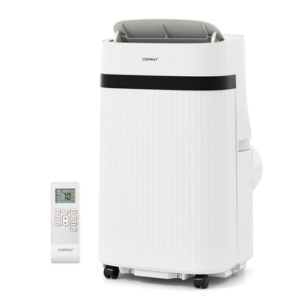Aire acondicionado portátil de 12000 BTU 3 en 1, de bajo consumo, con ventilador y deshumidificador, color blanco