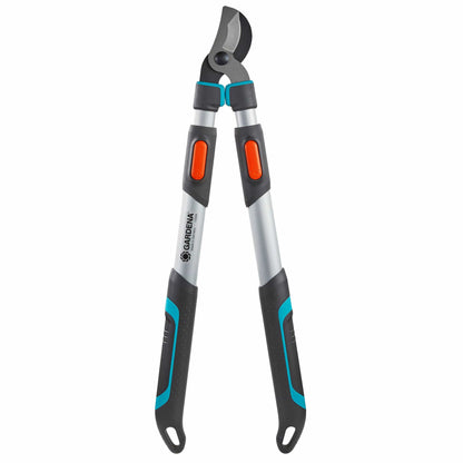 Gardena TeleCut 650-900 B pruning lopper with black gray handles and orange grips on Tampa Home & Garden Store