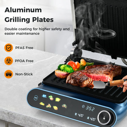 1200W Press Grill with LED Display