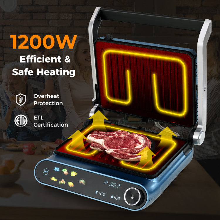 1200W Press Grill with LED Display