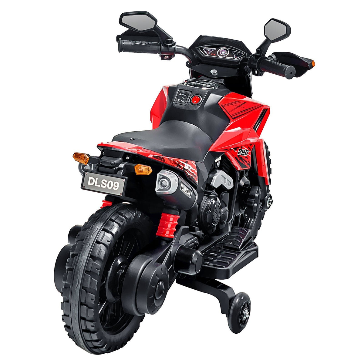 Kids' 12V electric ride-on motorcycle with LED lights, red/black, UpTrend Deals on Tampa Home & Garden Store
