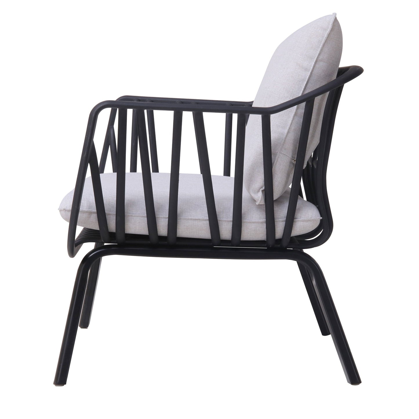 Huron Outdoor Resin Club Chair Set of Two