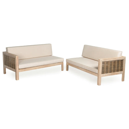 Premium Emir Acacia 4 Seater Sofa for Patio