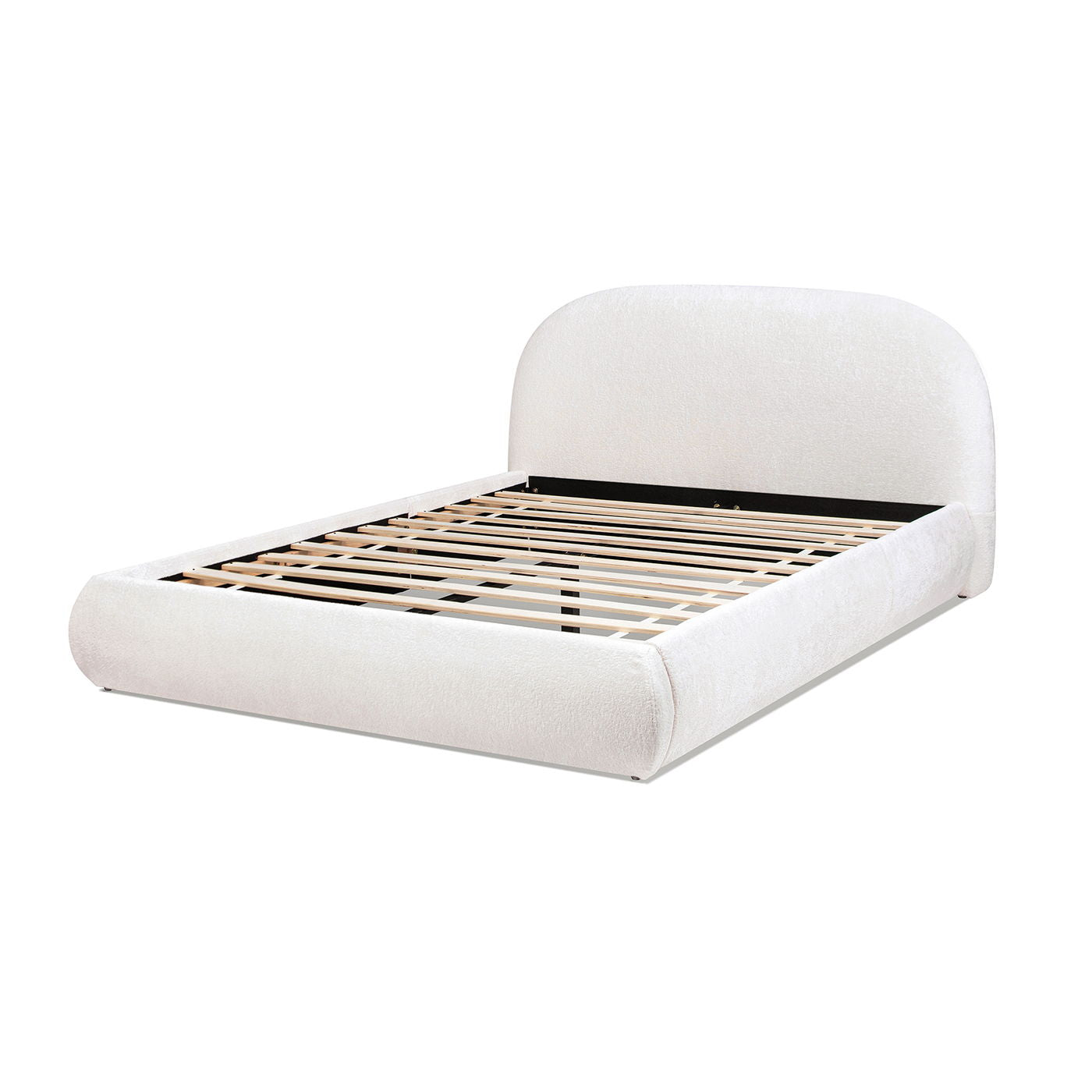 Archie Puffy Upholstered Platform Bed and Frame