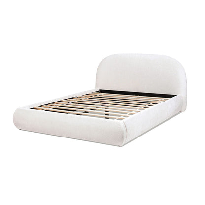 Archie Puffy Upholstered Platform Bed and Frame