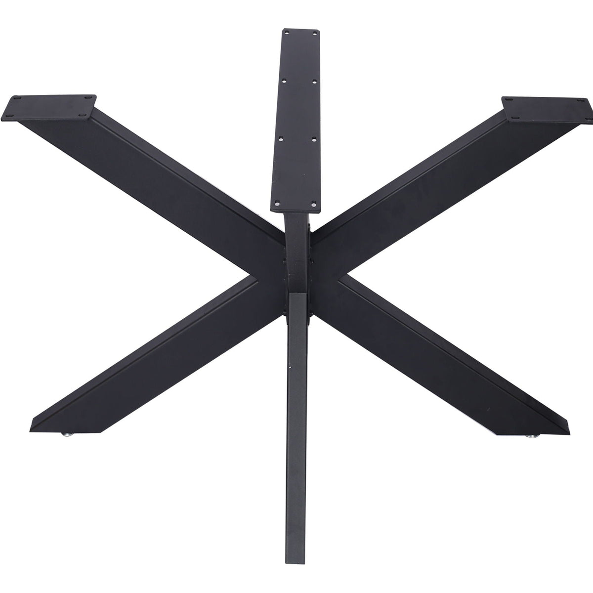 Steel table base with spider legs in black finish and central column HouseOfZazla on Tampa Home & Garden Store