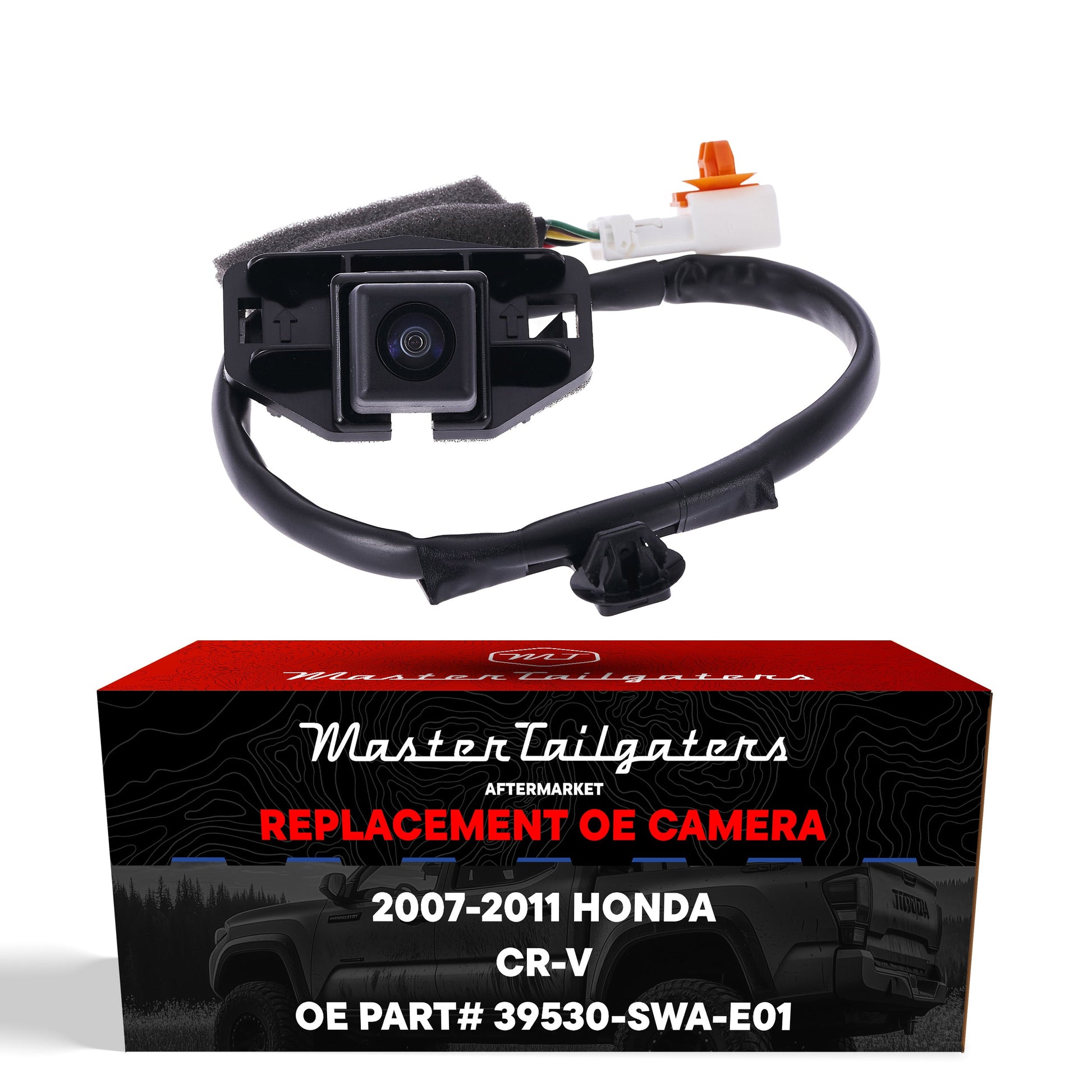 Backup camera OEM replacement for Honda CR-V 2007-2011 by Master Tailgaters with wiring harness on Tampa Home & Garden Store